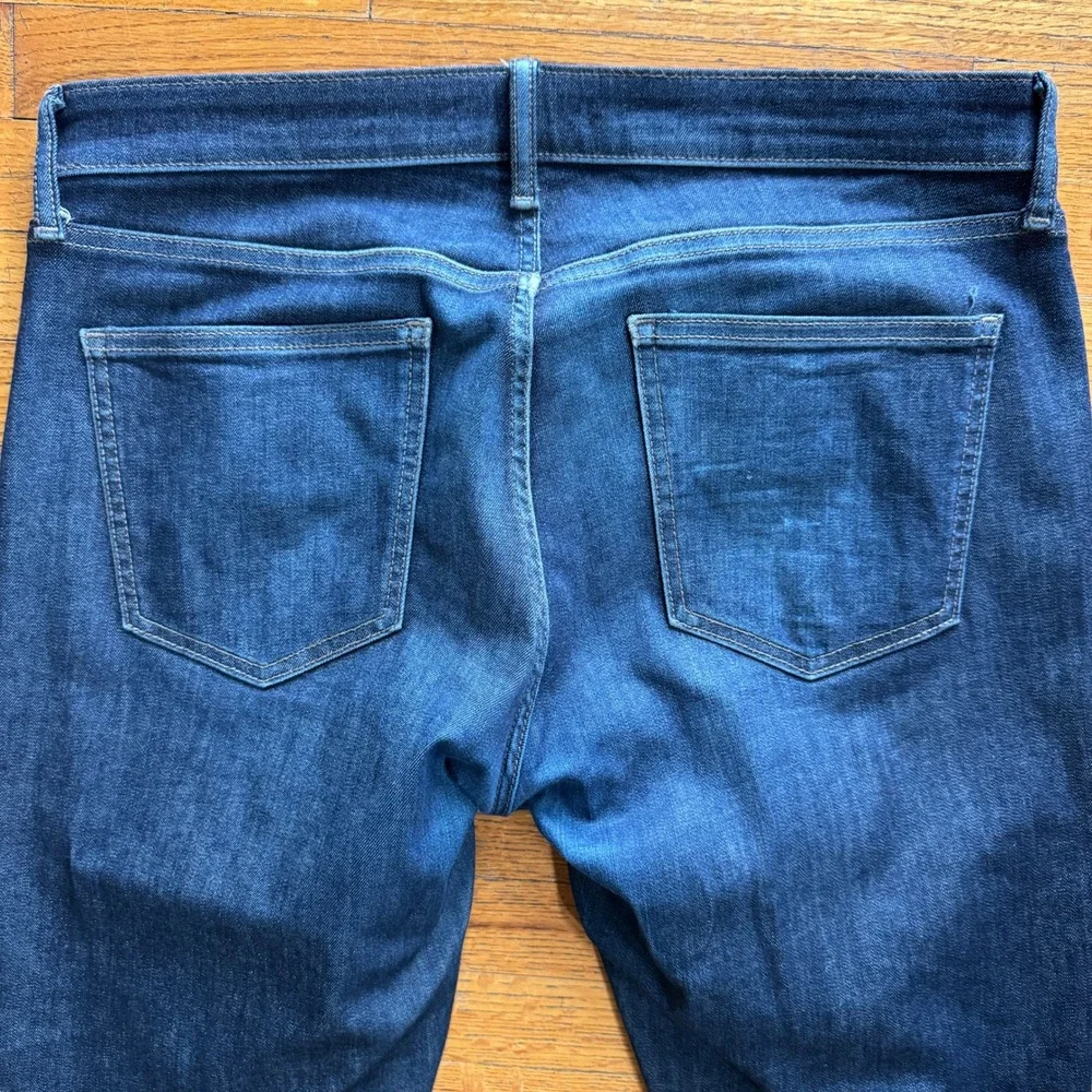 UNIQLO Men Jeans Dark Wash Slim Fit Cotton‎ Blend Size 35x34